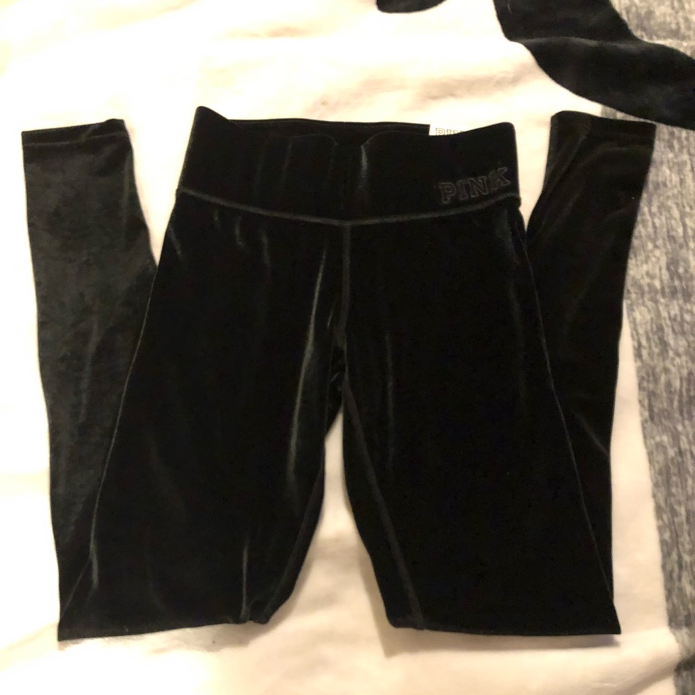 Victoria’s Secret pink velvet leggings